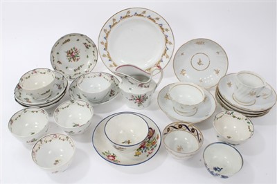 Lot 139 - Collection of 18th century English teaware