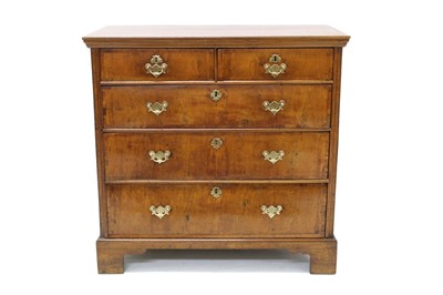 Lot 1320 - 18th century walnut chest of drawers
