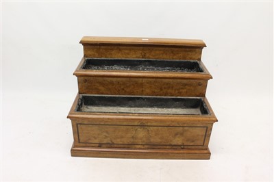 Lot 1377 - Victorian walnut planter