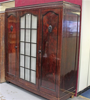 Lot 1431 - 19th century Continental mahogany collapsible wardrobe