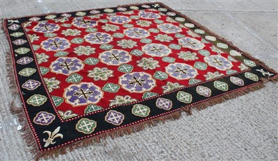 Lot 1487 - Large tapestry floor covering