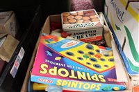 Lot 2919 - Box of various toys and a Corinthian board