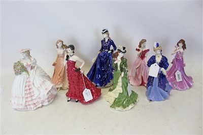 Lot 2021 - Eight Coalport ladies