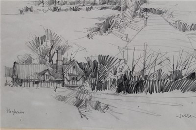 Lot 457 - Terry Jeffrey pencil sketches - Higham