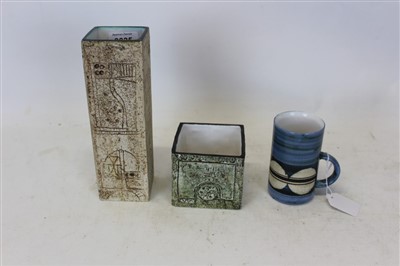 Lot 2035 - Troika slab vase