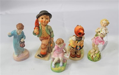 Lot 66 - Two Doulton figures, one Royal Worcester, Hummel figure Goebels