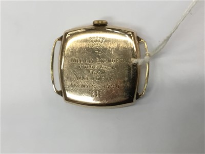 Lot 602 - 1940s Gentleman’s Rolex 9ct gold wristwatch