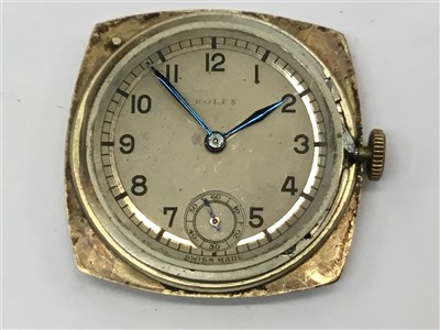 Lot 602 - 1940s Gentleman’s Rolex 9ct gold wristwatch