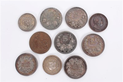 Lot 171 - G.B. silver medallions (x 10)