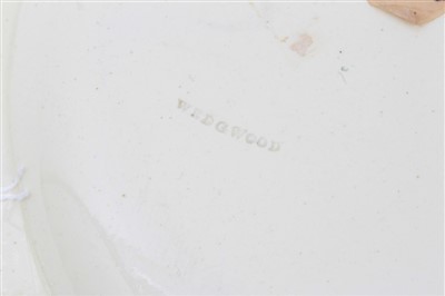 Lot 45 - 18th century Wedgwood creamware plate - Welvaren 1779