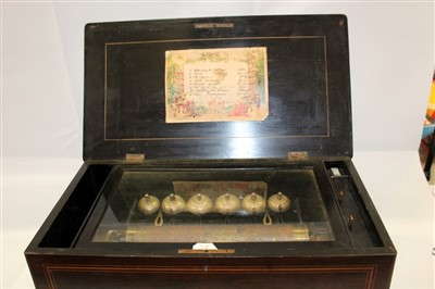 Lot 3552 - Swiss musical box