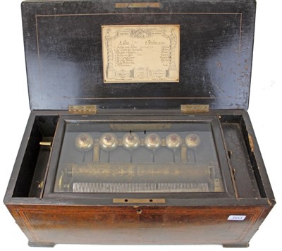 Lot 3553 - Swiss musical box