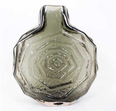 Lot 2090 - Large Whitefriars banjo vase in Willow, designed by Geoffrey Baxter, circa 1967