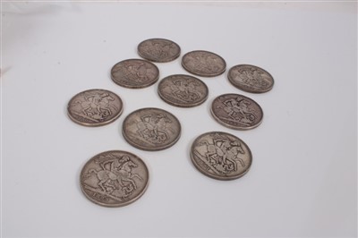Lot 108 - G.B. mixed Victoria silver Crowns