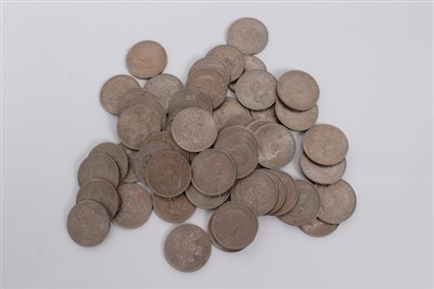 Lot 119 - G.B. mixed George VI cupro-nickel Florins