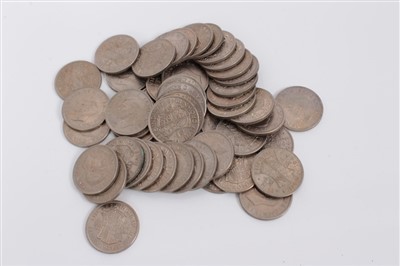 Lot 121 - G.B. mixed George VI cupro-nickel Half Crowns