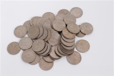 Lot 122 - G.B. mixed George VI cupro-nickel Half Crowns