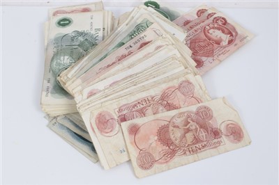 Lot 125 - G.B. mixed banknotes taken from circulation – mostly circa 1960s