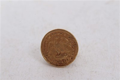Lot 189 - Columbia – gold One Peso 1872
