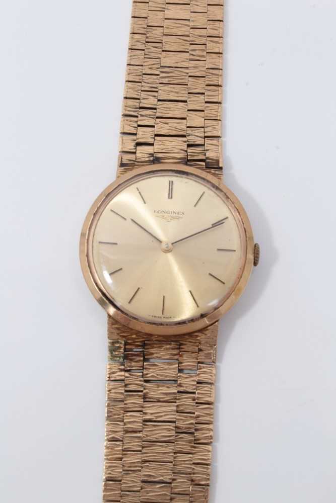 Lot 3272 - Gold (9ct) Longines wristwatch