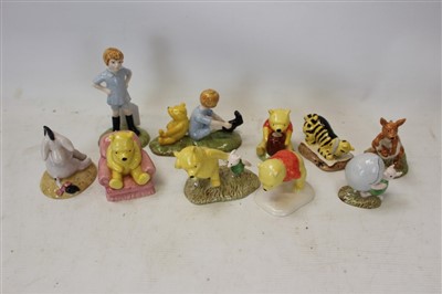 Lot 2122 - Collection of ten Royal Doulton Winnie-the-Pooh figures, all boxed