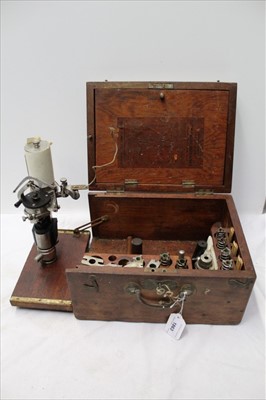 Lot 56 - Dobbie- McInnes Ltd steam engine indicator in box with accessories