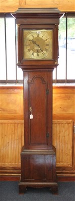 Lot 3836 - Late 18th century longcase clock