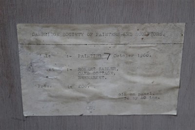 Lot 1165 - Robert Sadler Painting 7 October 1960
