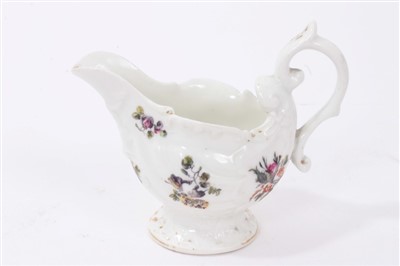 Lot 37 - 18th century Chelsea Derby  cream jug