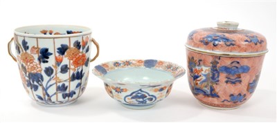 Lot 61 - 18th century Chinese Imari  pot and cover