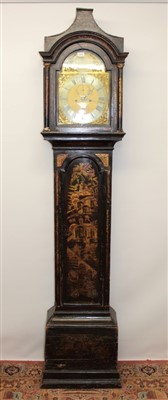 Lot 861 - Ebonised London longcase, Henry Long