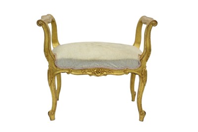 Lot 851 - 19th century gilt wood window seat