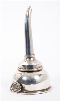 Lot 402 - Silver wine funnel