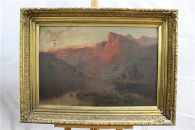 Lot 1469 - F E Jamieson oil on canvas - Highland landscape