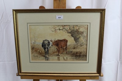 Lot 934 - Thomas Smythe watercolour cattle