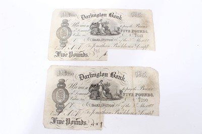 Lot 389 - G.B. Darlington Bank for Jonathan Backhouse & Co