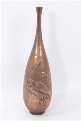 Lot 1099 - Japanese bronze vase