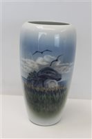 Lot 2045 - Good quality Royal Copenhagen porcelain vase...
