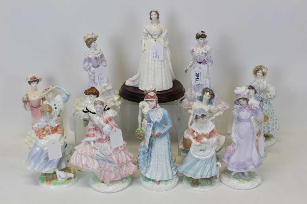 Lot 2043 - Group of fifteen figures - Royal Worcester, Coalport