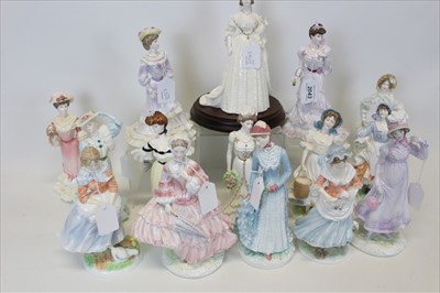 Lot 2043 - Group of fifteen figures - Royal Worcester, Coalport