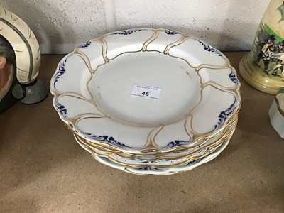 Lot 46 - Set of seven early 19th century Derby plates