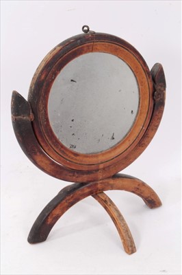 Lot 1146 - Rare Georgian carriage looking glass