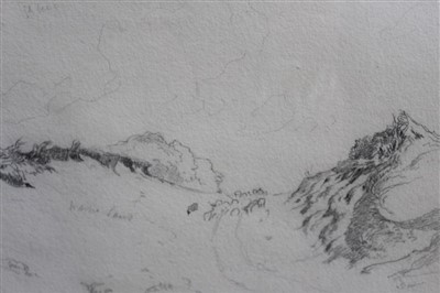 Lot 1571 - Manner of Eugene Boudin (1824-1898) - pencil sketch