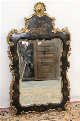 Lot 1648 - 18th century style Chinoiserie wall mirror by Theodore Alexander