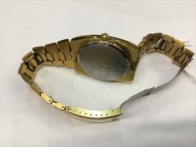 Lot 804 - Omega Automatic Genève gold plated wristwatch