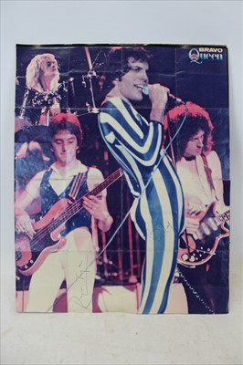 Lot 2618 - Brian May and Roger Taylor signed Queen poster
