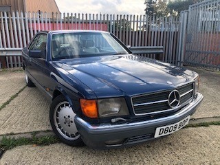 Lot 1 - 1987 Mercedes - Benz 420 SEC Automatic Coupe, 4.2 litre V8, Reg. No. D809 BDP, finished in metallic Blue with biscuit leather interior. Cherished by its current owner since 2002