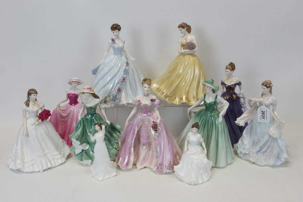 Lot 2031 - Group of Eleven figures - Coalport