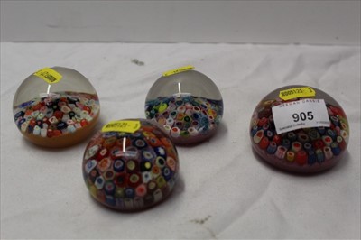 Lot 905 - Four Strathearn Art glass paperweights, pre-1980 (4)