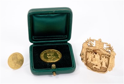 Lot 14 - His Imperial Majesty Emperor Haile Selassie of Ethiopia gold presentation coin